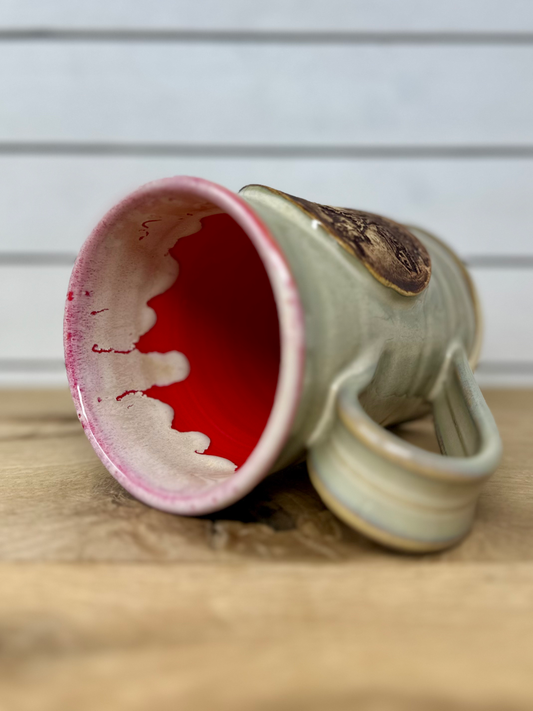Ceramic Logo Mug with Cow and Farm Logo image 1