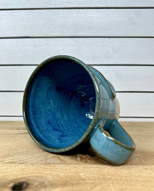 Ceramic Mug with Trout Logo - Mediterranean image 1