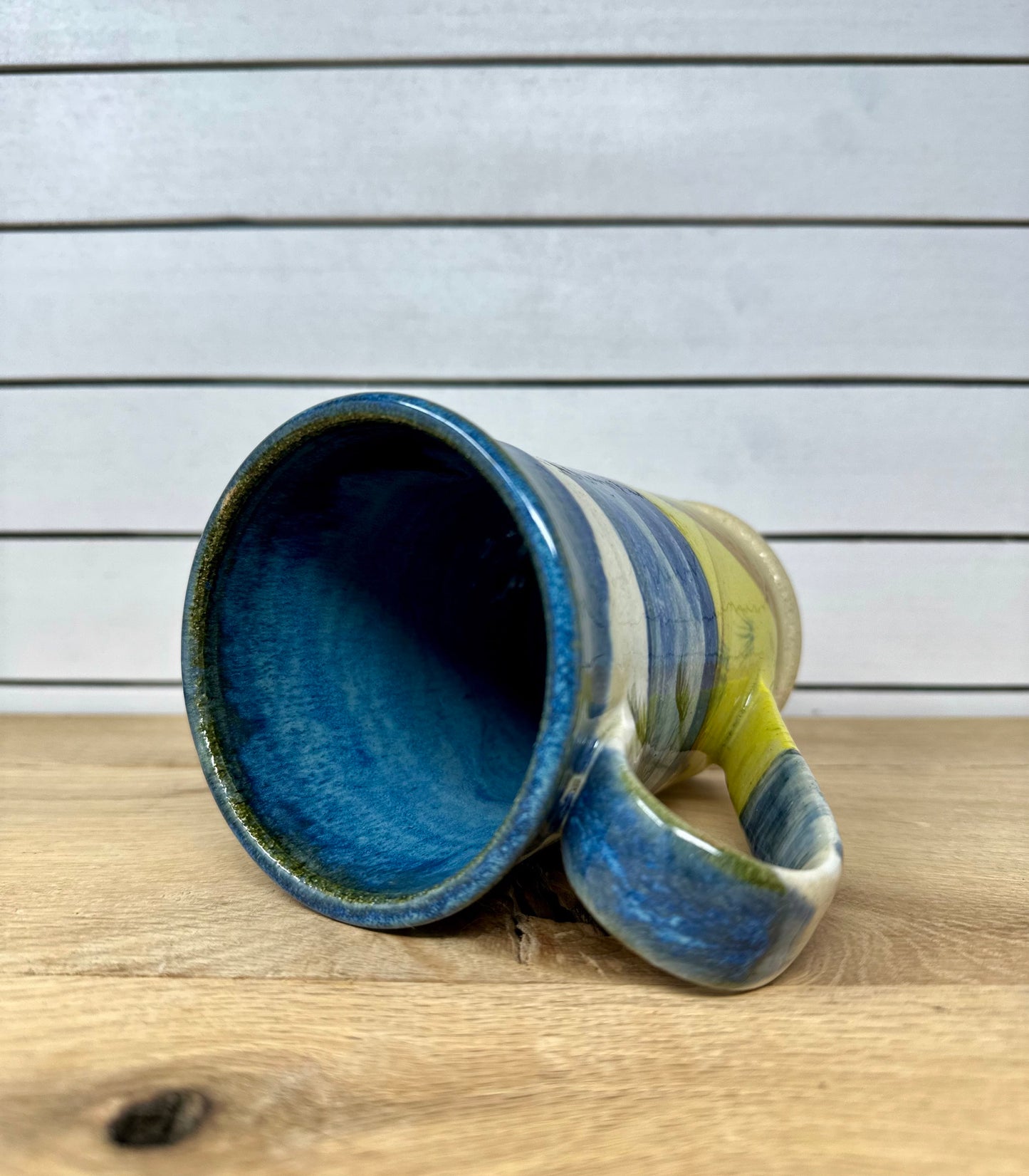 Ceramic Mug with Hand Painted Beach Scene image 3
