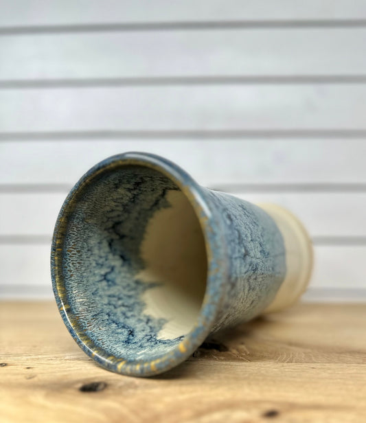 Medium Ceramic Vase - Blue Surf image 1