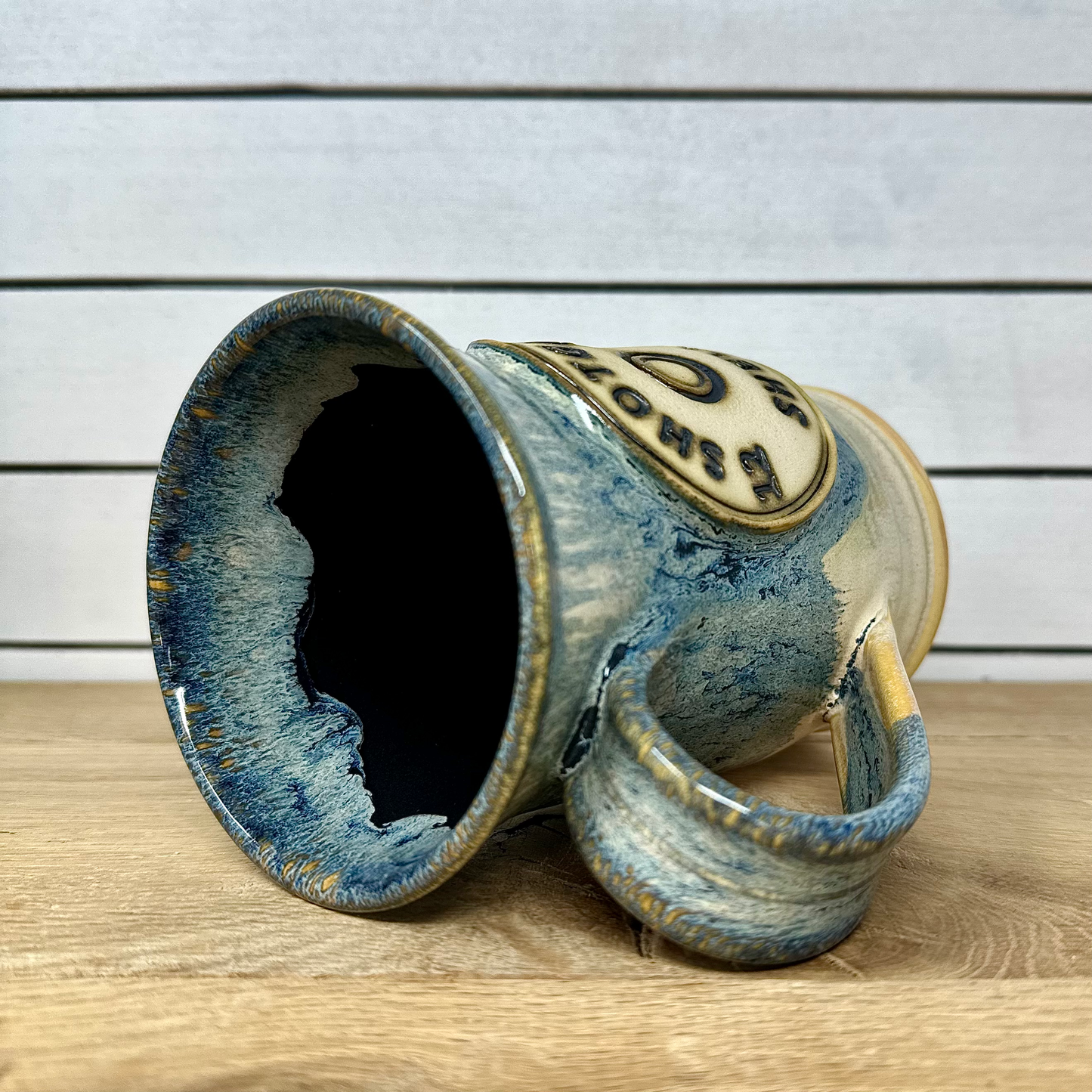 Shotgun Shell Logo Mug in Blue Surf image 1