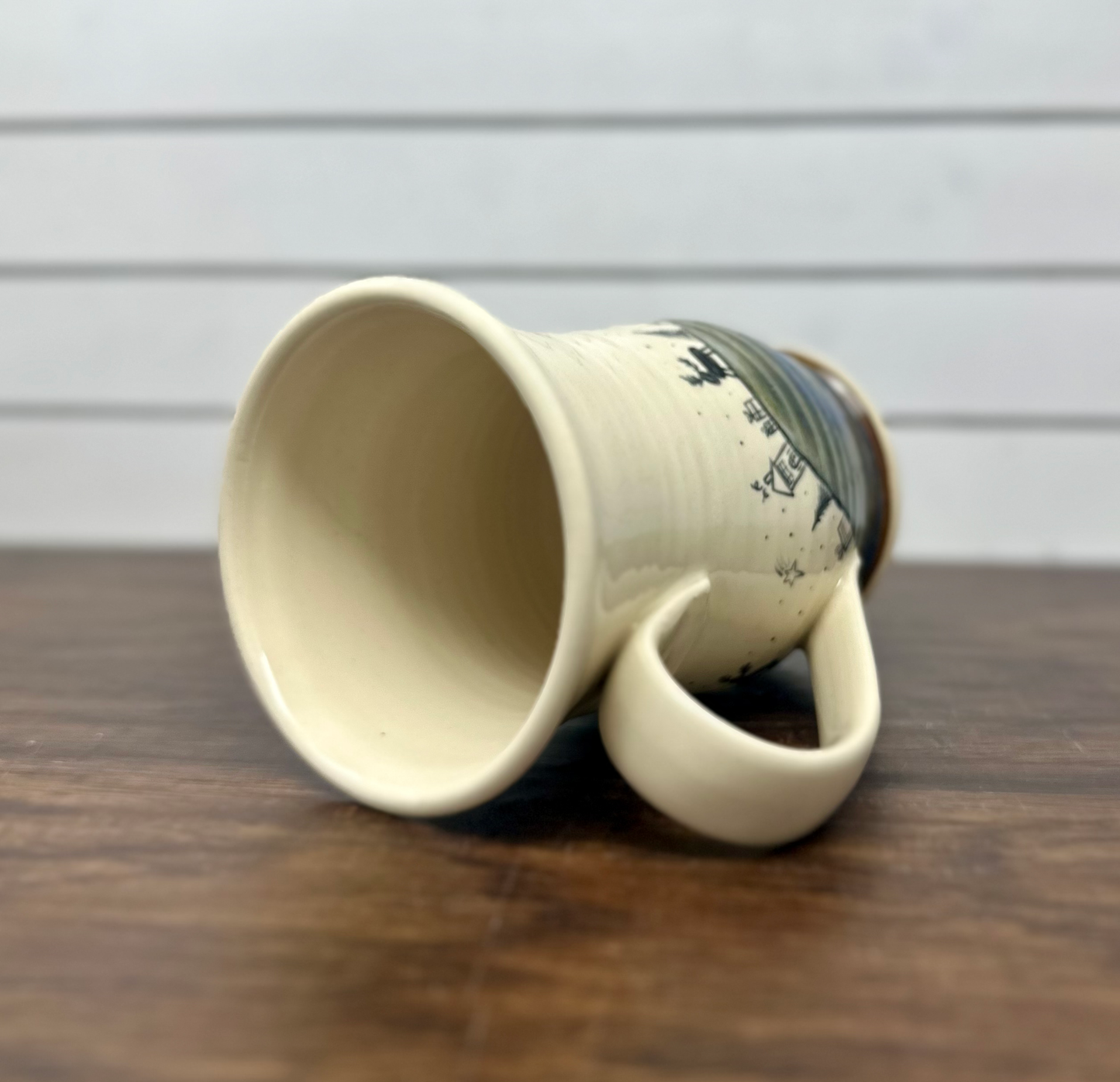Hand Painted Christmas Village Mug image 2