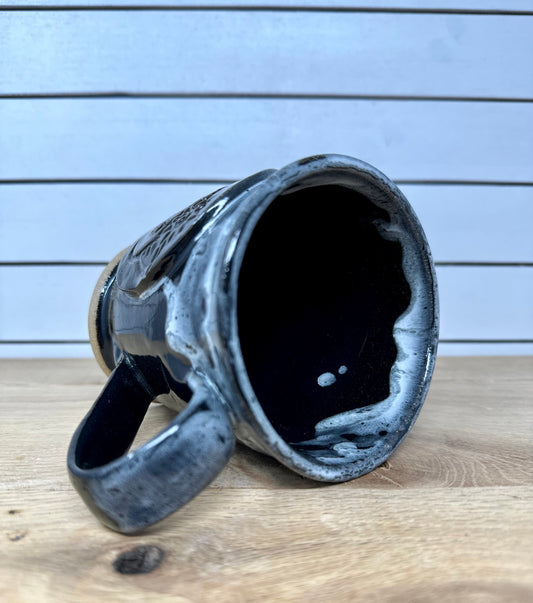 Ceramic Mug with Pig Logo - Black Smoke image 1