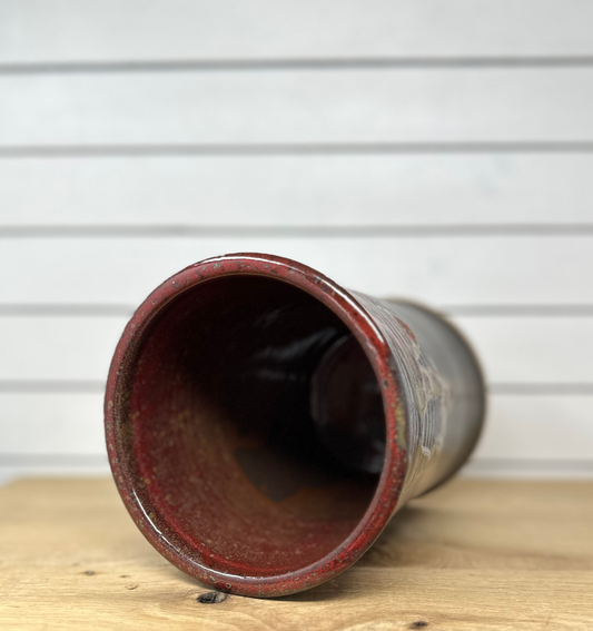 Medium Ceramic Utensil Crock - Lava image 1