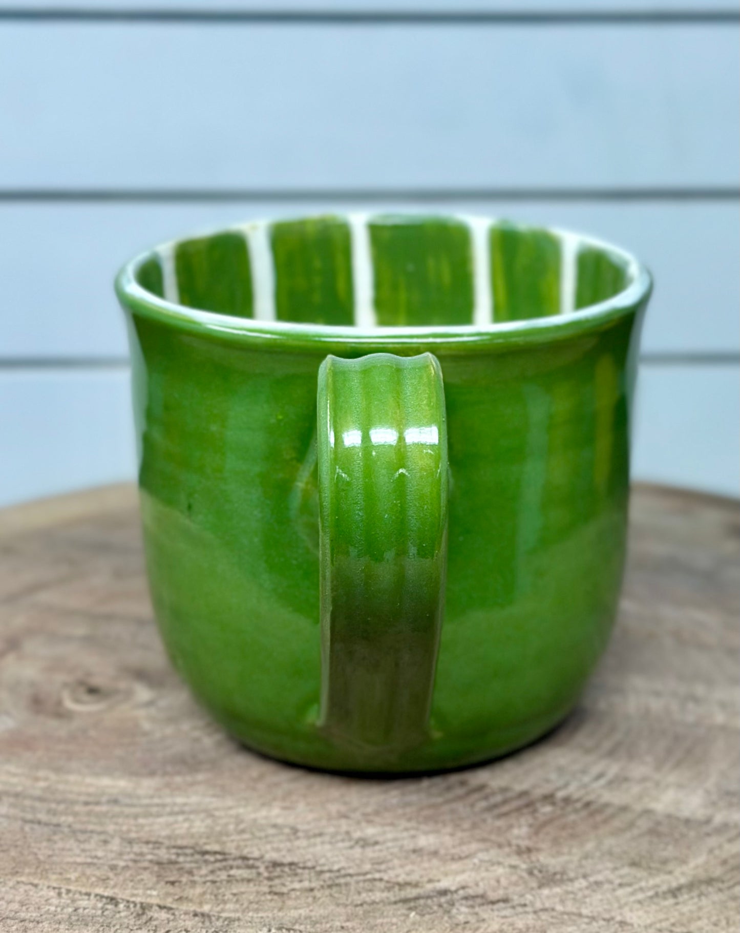 Hand Painted Lime Mug