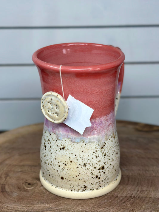 Ceramic Button Tea Mug