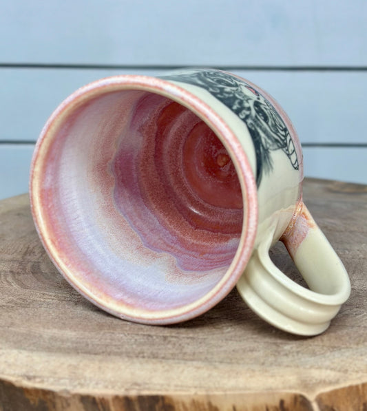 Ceramic Peeking Cat Mug