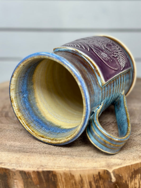 Ceramic Mug with Mushroom & Ferns Logo