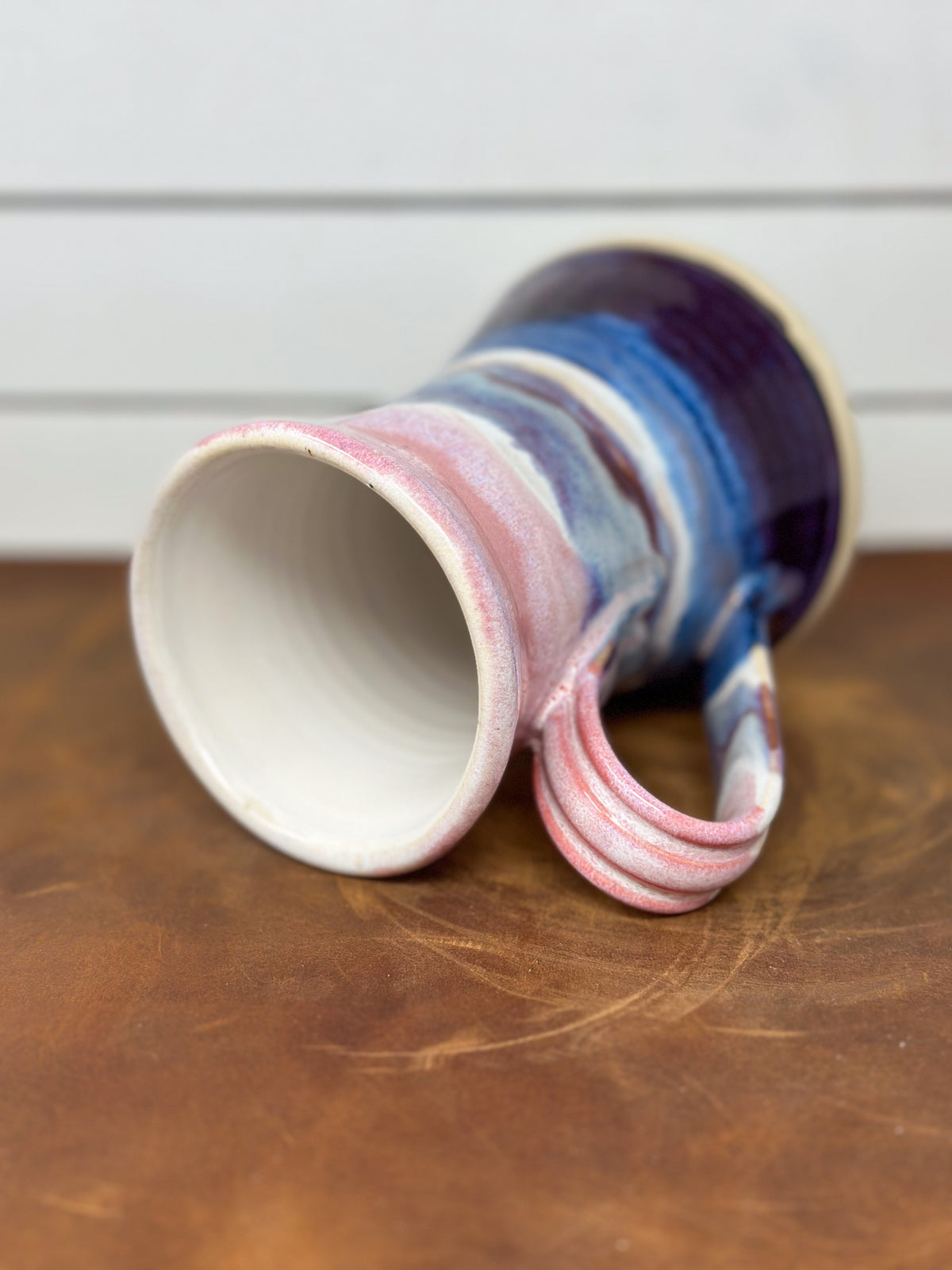 Sunset Layers Pink, Blue and Purple Stoneware Mug