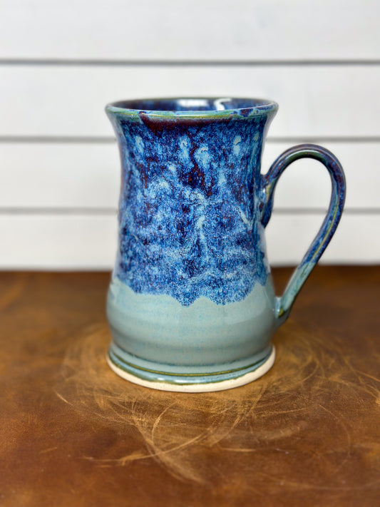 Red Sea Stoneware Mug with Red Interior