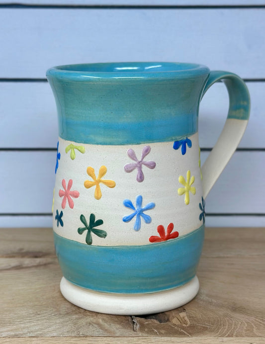 Rainbow Flowers Mug