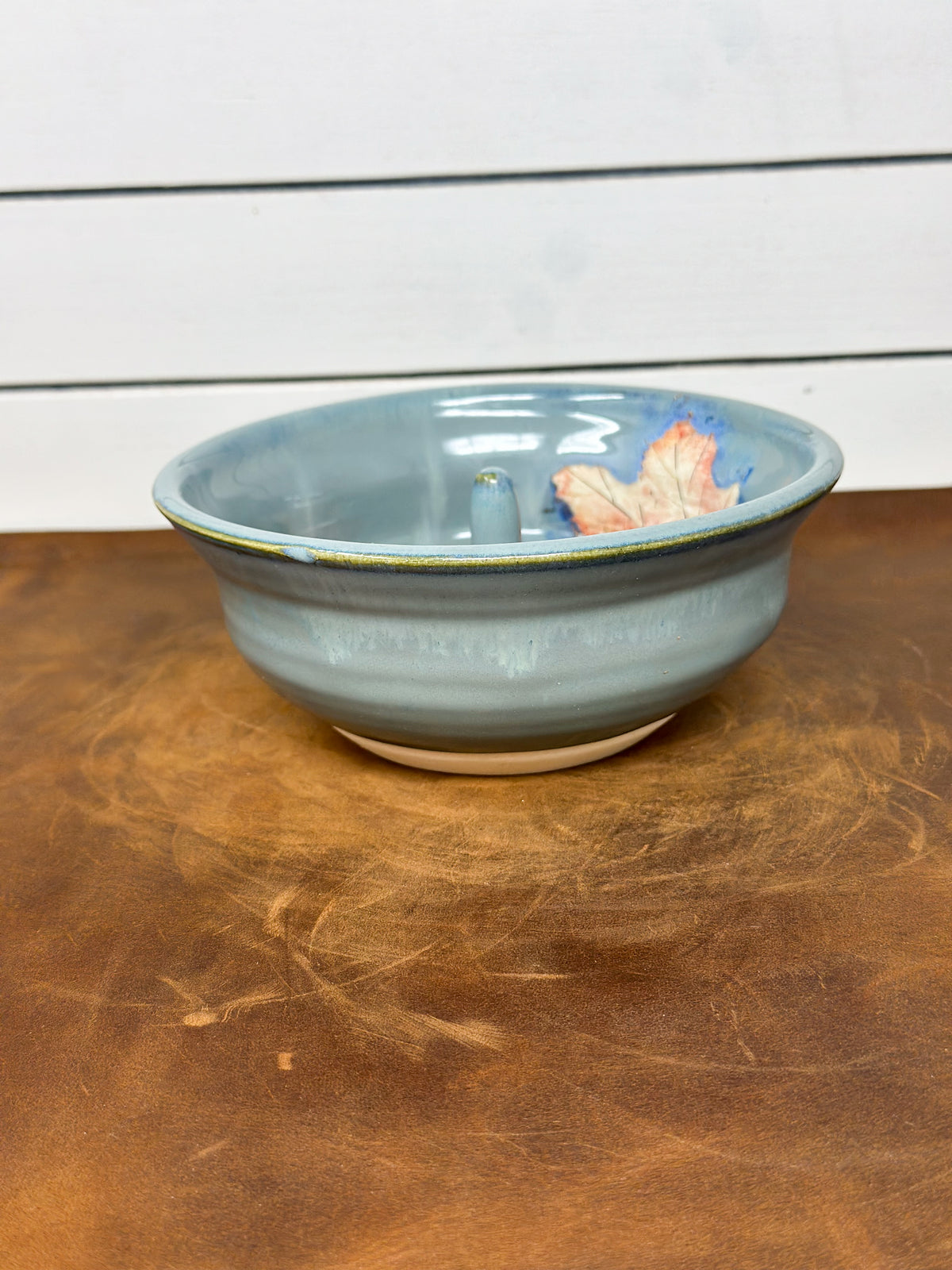 Autumn Leaf Pottery Ring Holder
