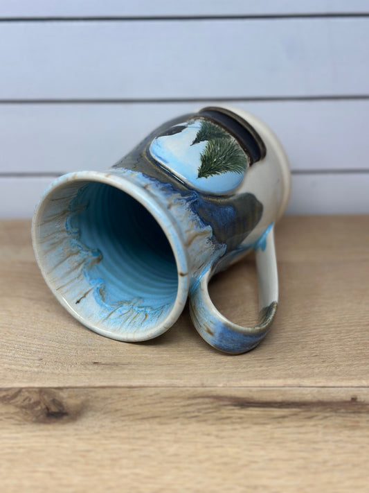 Snow Globe Winter Scene Mug