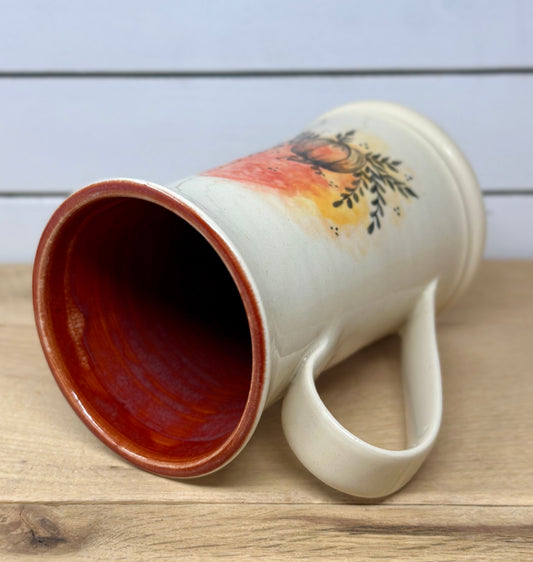 Floral Pumpkin Mug