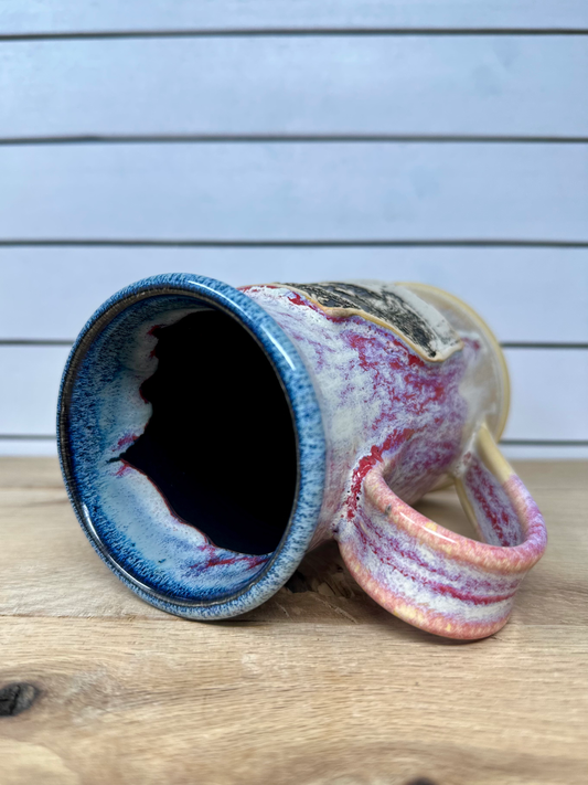 Ceramic Mug with Raccoon Logo image 1