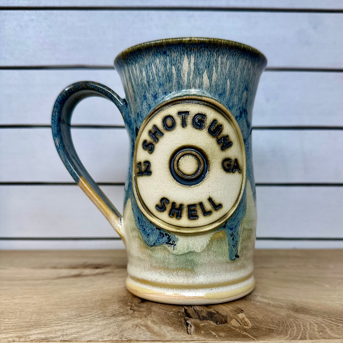 Shotgun Shell Logo Mug in Blue Surf image 0