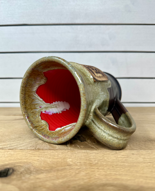 RN Badge Mug in Aged Timber image 1