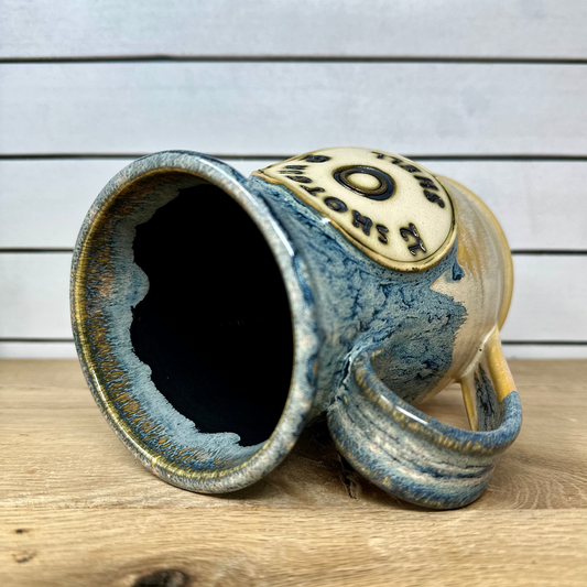 Shotgun Shell Logo Mug in Blue Surf image 1