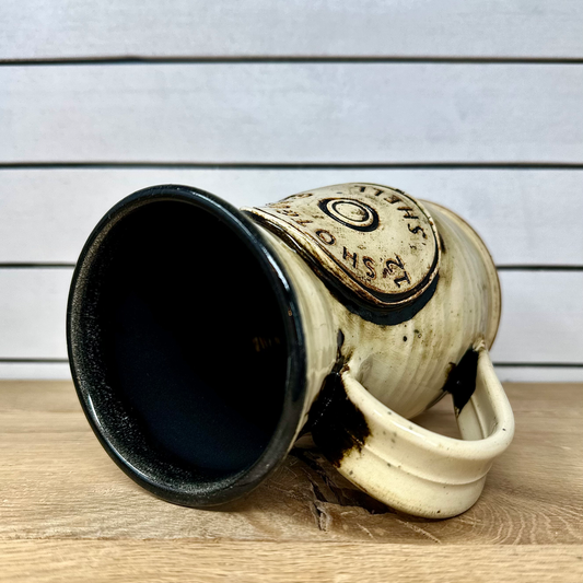 Shotgun Shell Logo Mug in Oatmeal image 1