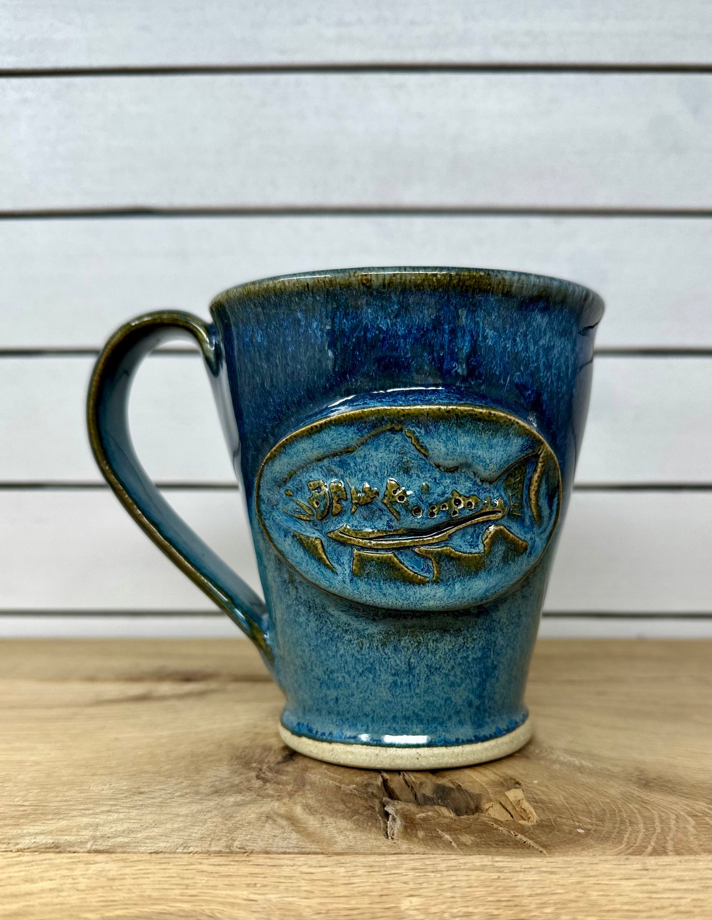 Ceramic Mug with Trout Logo - Red Sea image 0