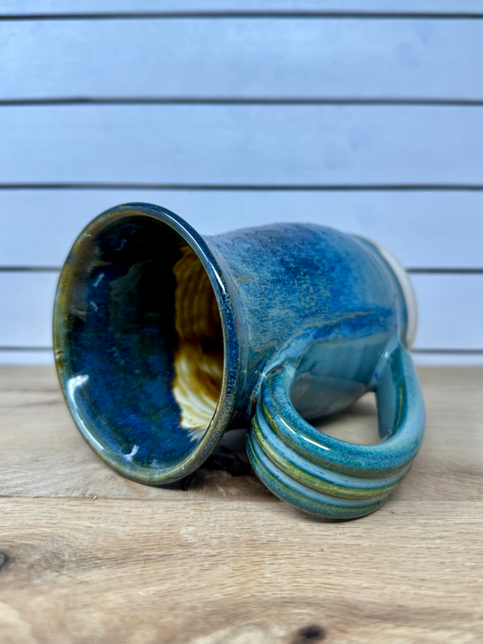 Ceramic Mug in Tidal Wave with Oxide Liner image 1