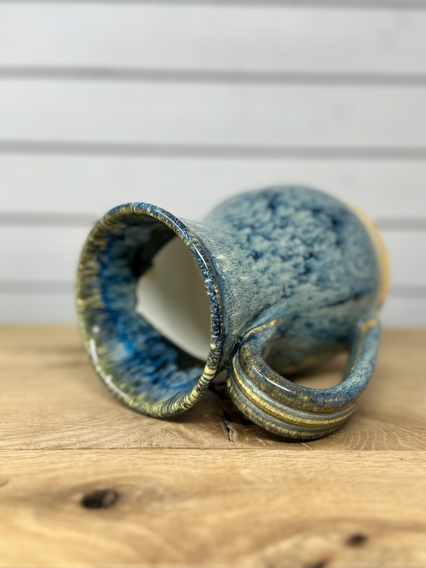 Ceramic Mug - Blue Surf with White Liner image 1