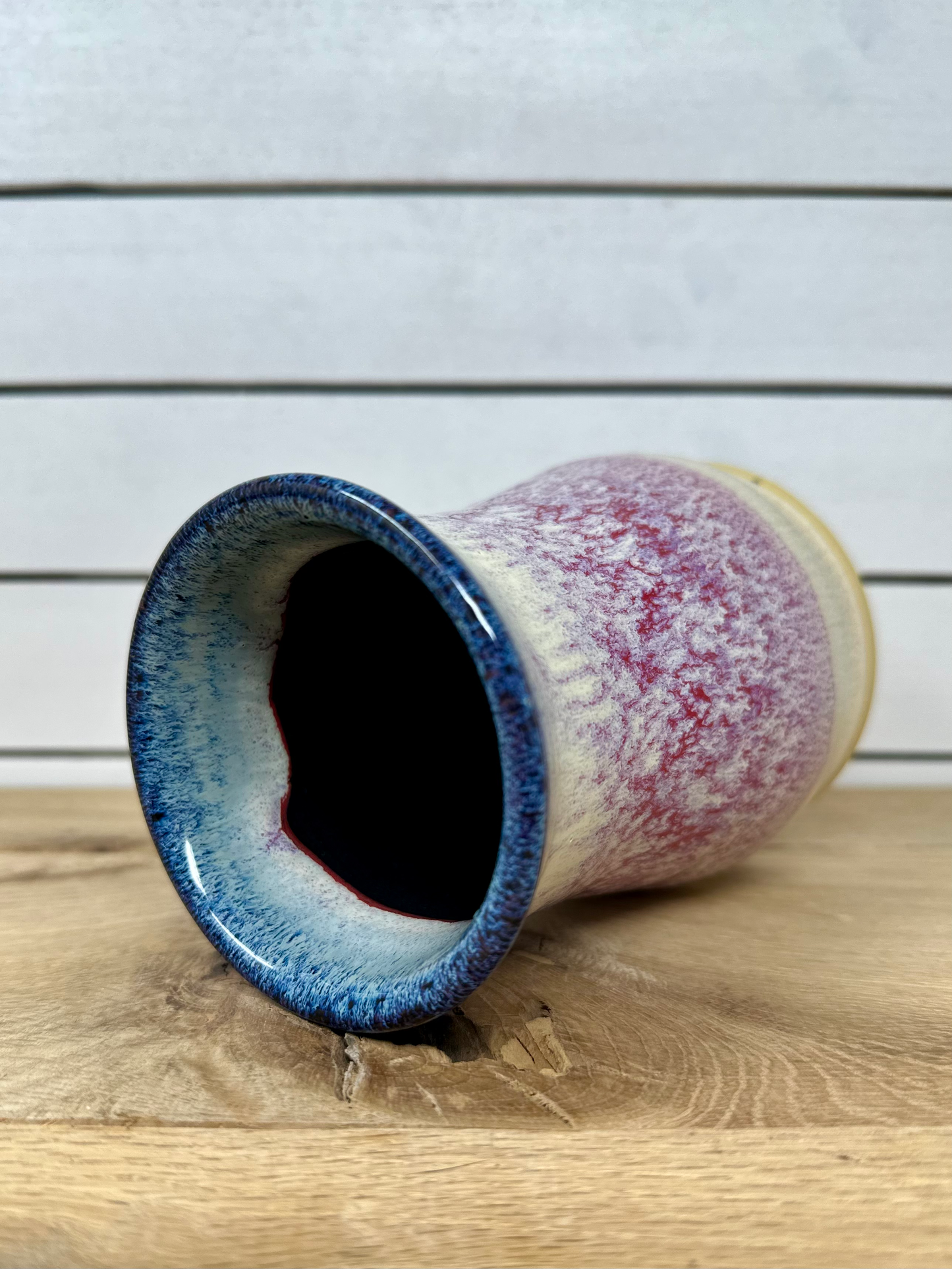 Medium Vase - Strawberry Shortcake with Black Liner image 1