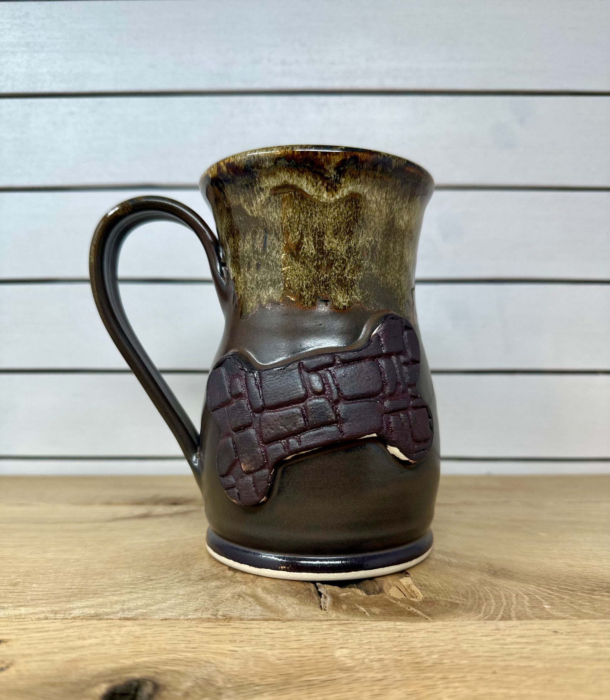 Textured Dog Bone Logo Mug image 0