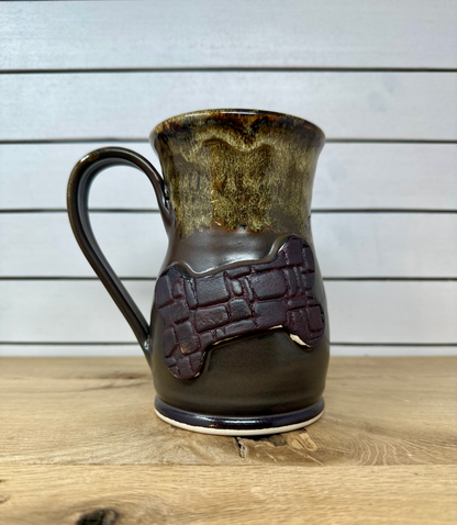 Textured Dog Bone Logo Mug image 0