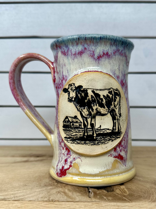 Ceramic Mug with Cow Logo image 0