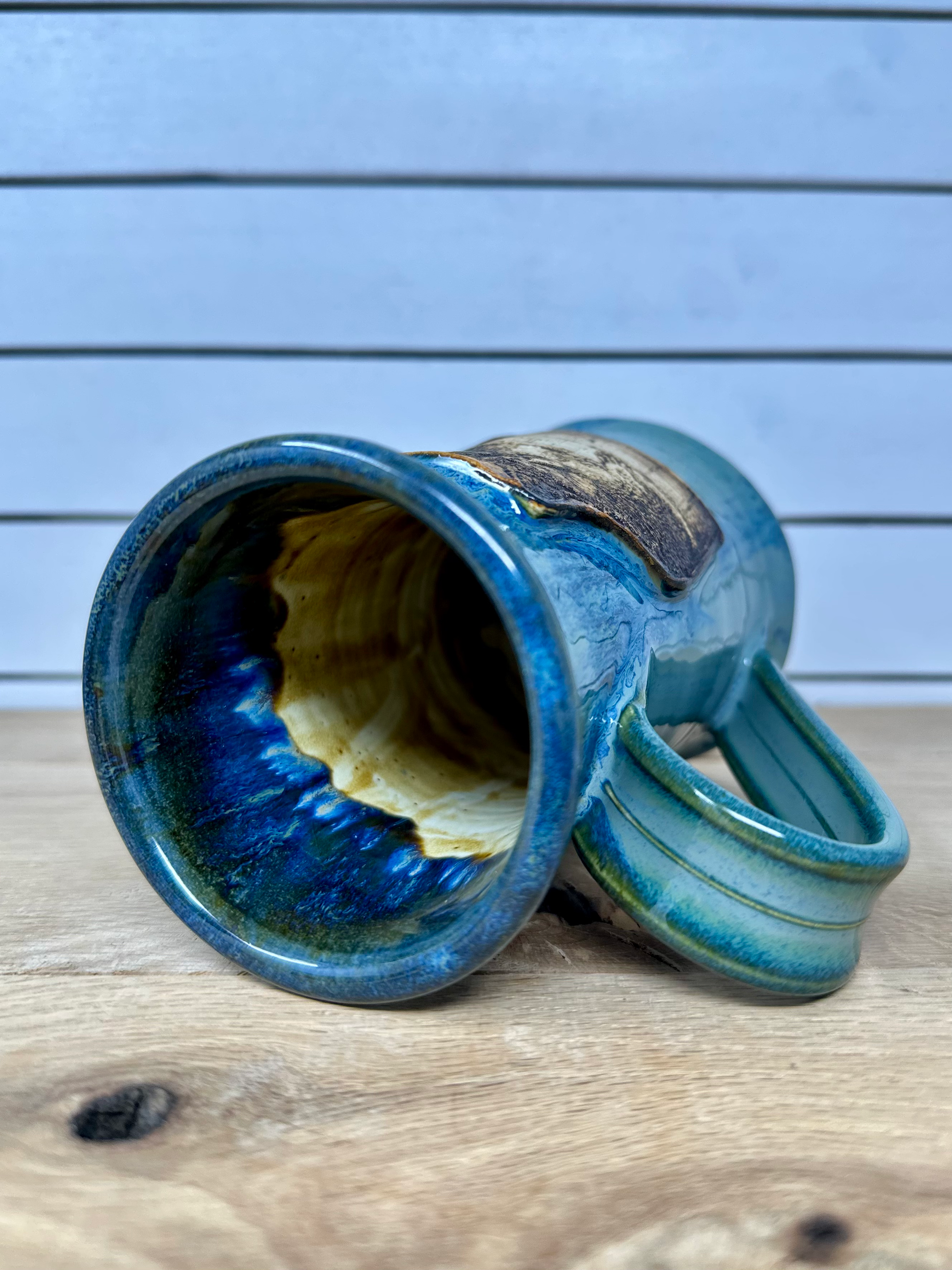 Ceramic Mug with Raccoon Logo image 1
