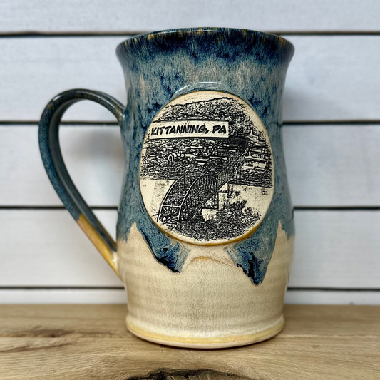 Kittanning Logo Mug in Blue Surf image 0