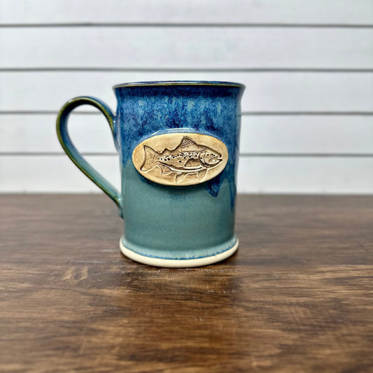 Ceramic Mug with Trout Logo - Red Sea image 0