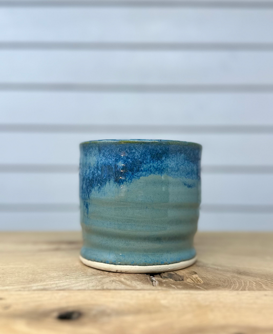 Small Planter (No Drainage) Tidal Wave Glaze image 0