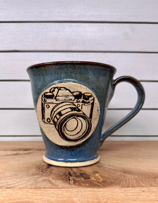 Ceramic Mug with Camera Logo - Mediterranean image 0