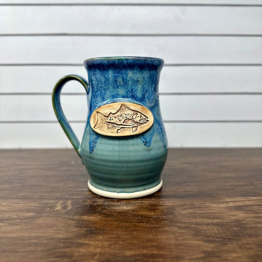 Ceramic Mug with Trout Logo - Red Sea image 0