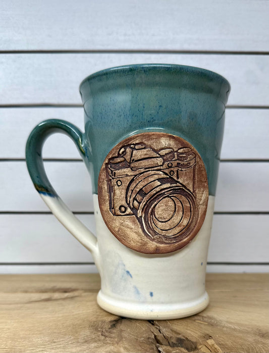 Ceramic Mug with Camera Logo - Snowy Day image 0