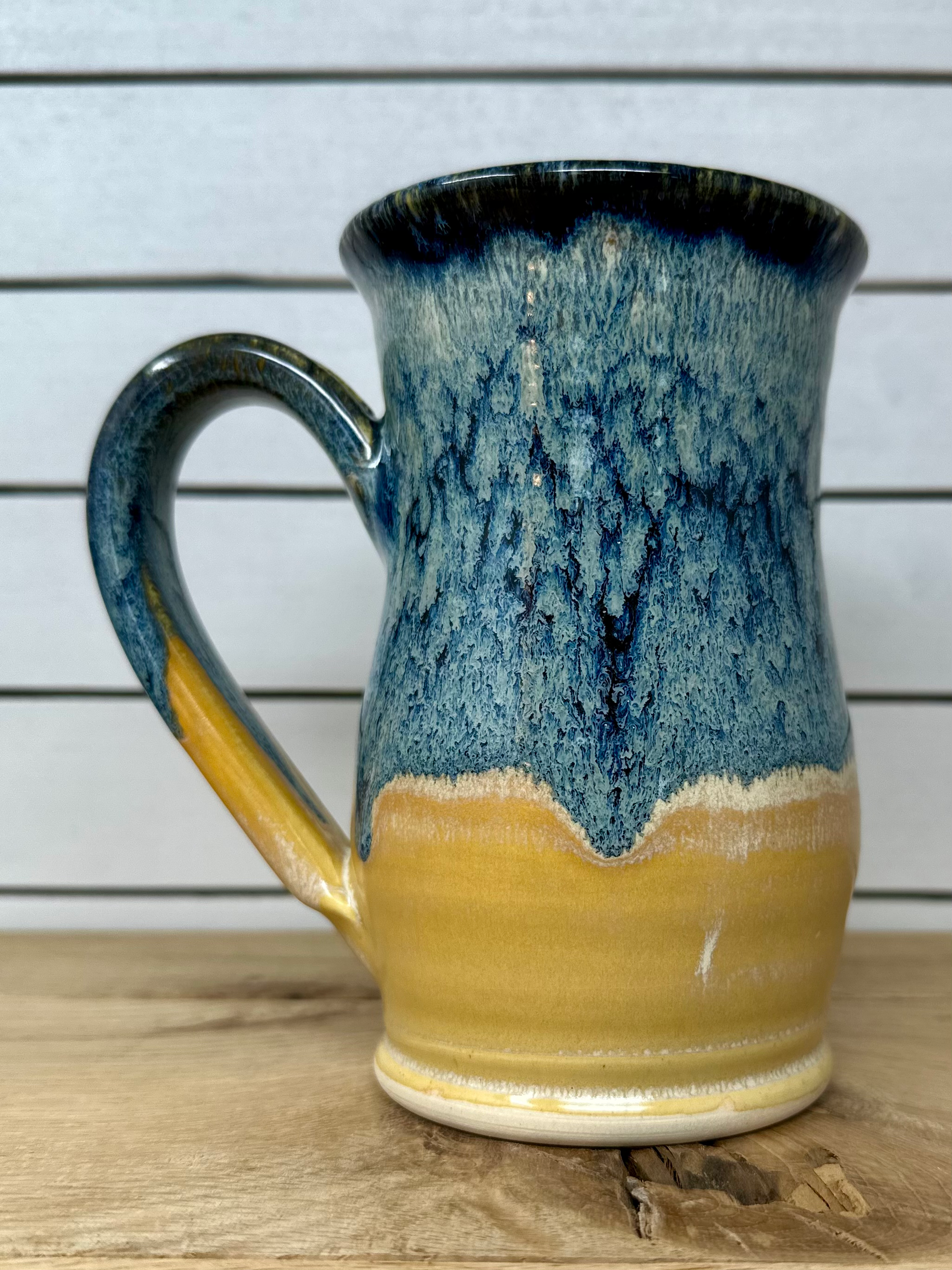 Ceramic Mug - Blue Surf with White Liner image 0