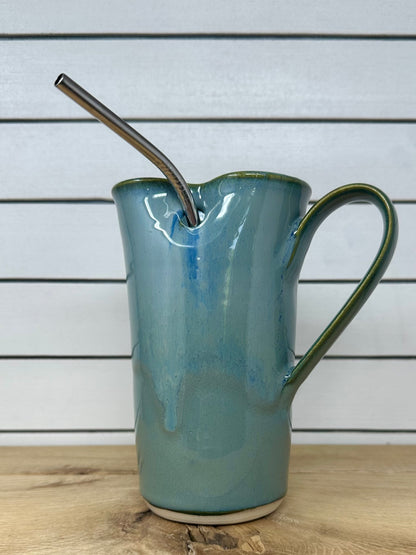 Tall Straw Tumbler with Handle