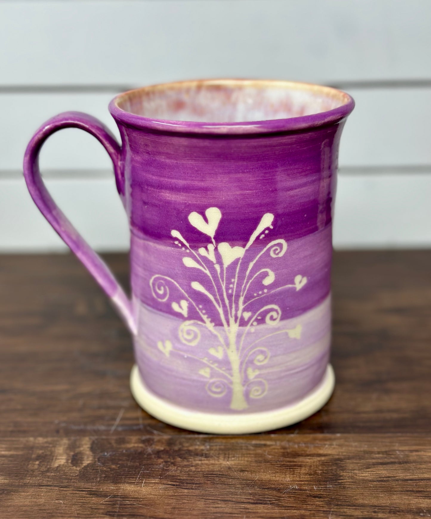 Purple Tree of Hearts Mug