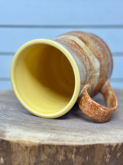 Handcrafted Pottery Golden Brown Speckles Mug