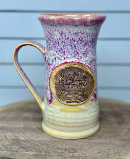 Vintage Winter Cabin Logo Mug