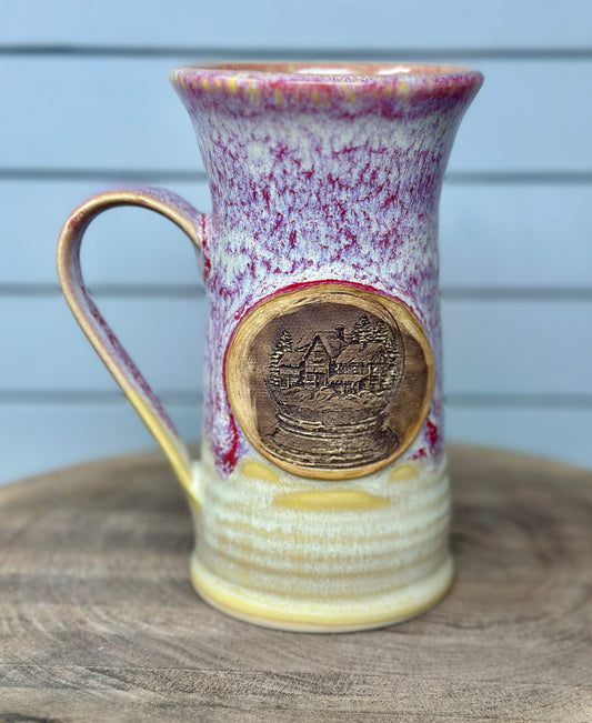 Vintage Winter Cabin Logo Mug