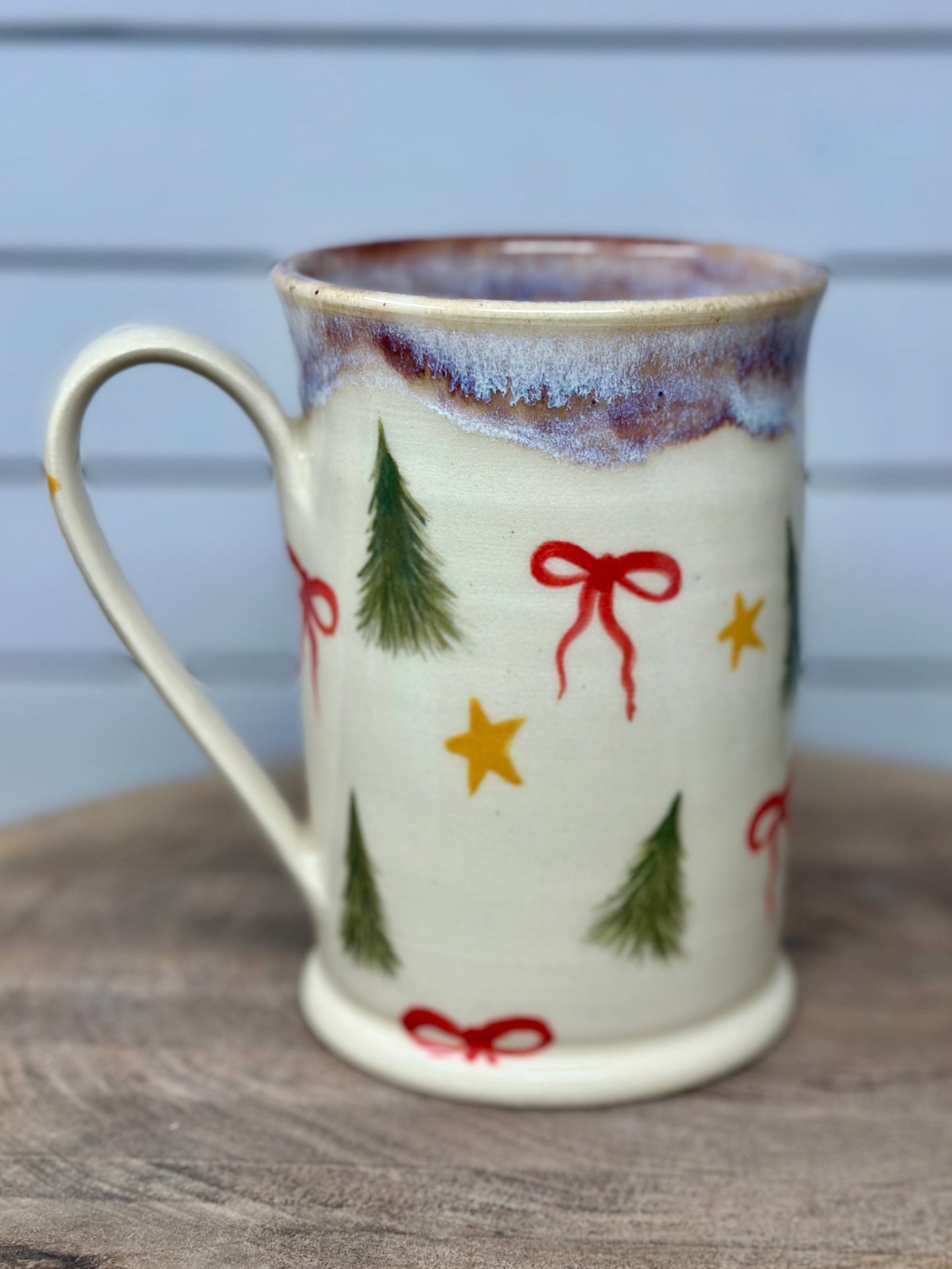 Hand Painted Holiday Doodles Mug