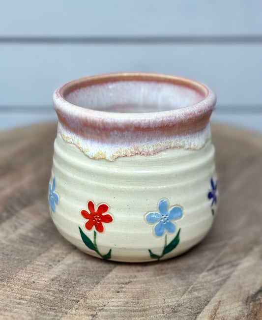 Floral Succulent Vessel