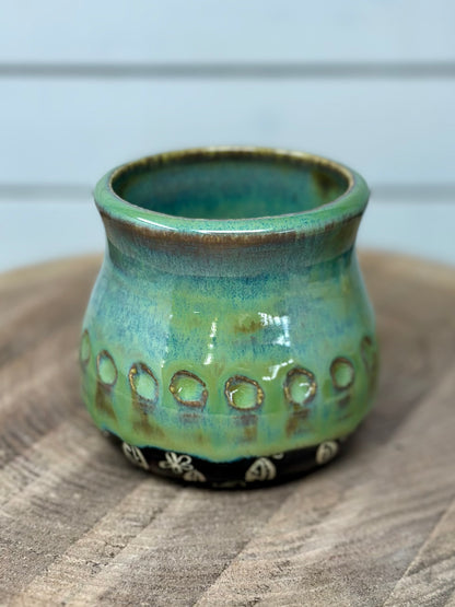 Carved Succulent Vessel