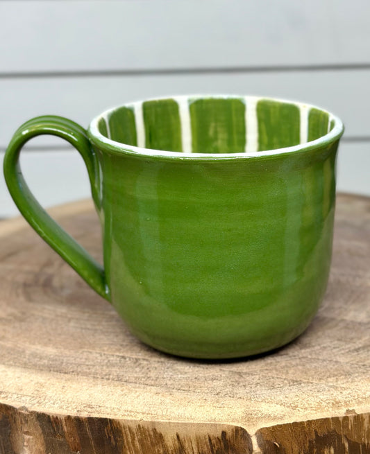 Hand Painted Lime Mug