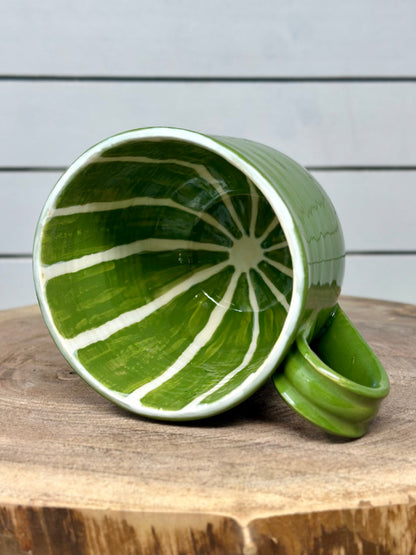 Hand Painted Lime Mug