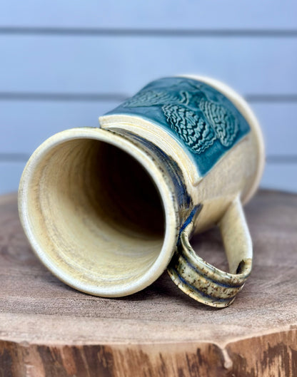 Ceramic Mug with Morel Mushrooms Logo