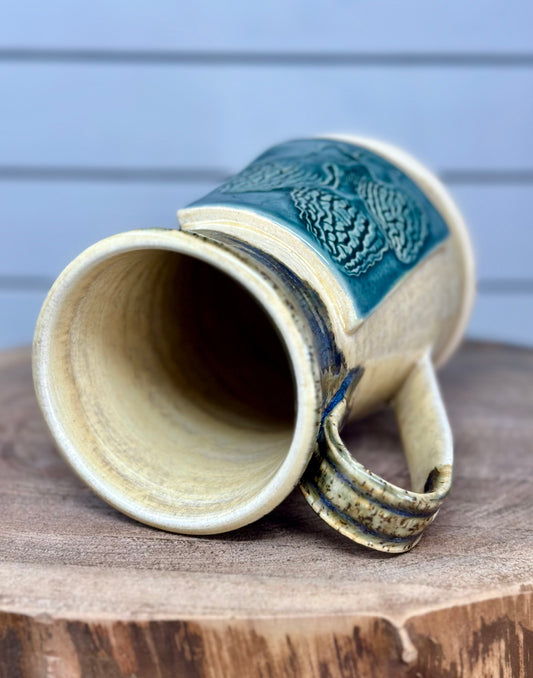 Ceramic Mug with Morel Mushrooms Logo